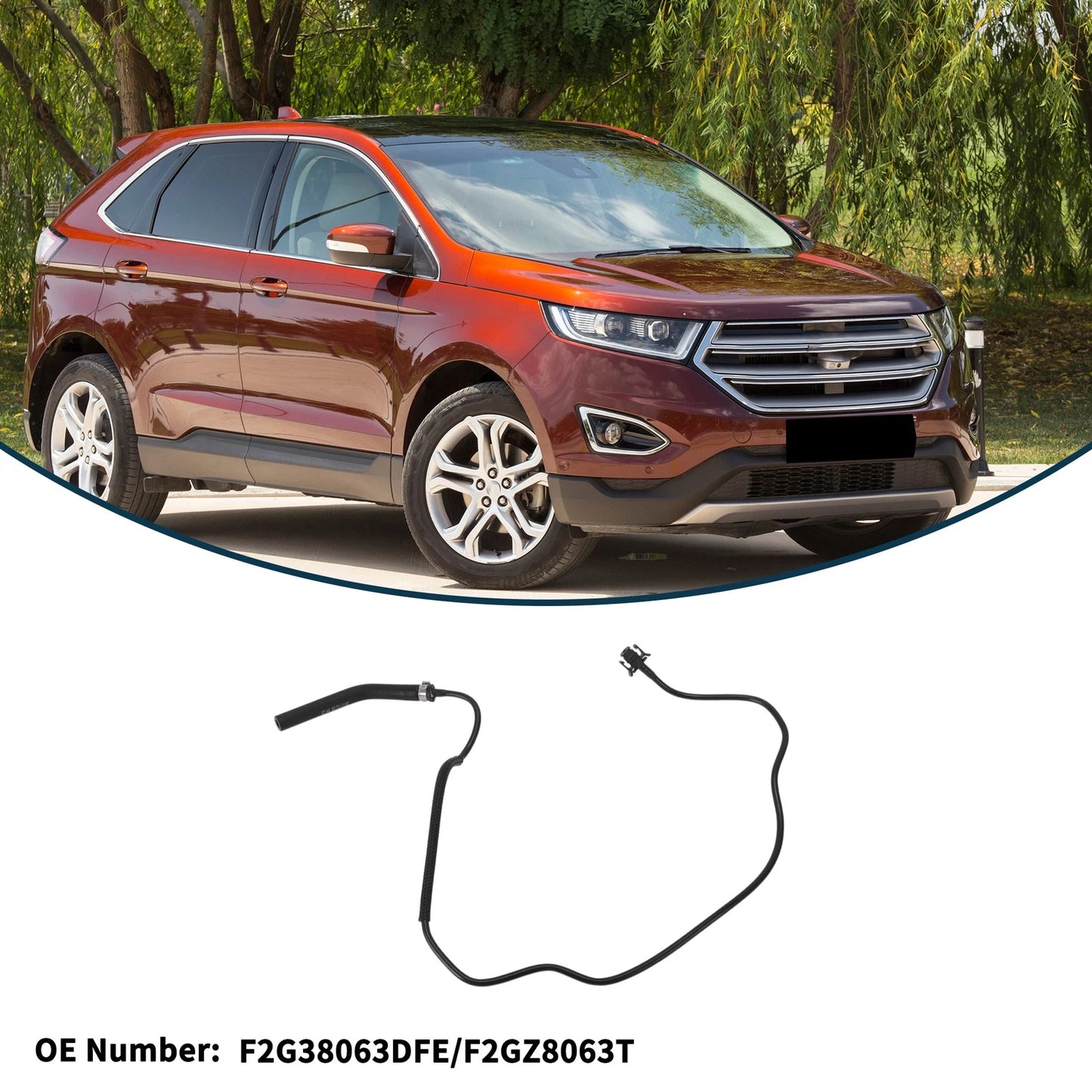 Radiator Hose for Ford Edge 2015 Rubber Coolant Pipe (2015)