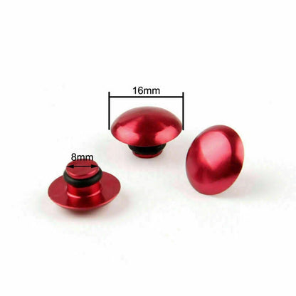 10 x M10 Red Protective Caps for Motorcycle Hexagon Screws (T4)
