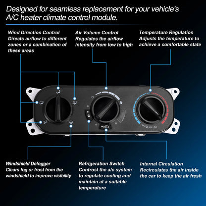 A/C Heater Climate Control Switch Module for Jeep Wrangler (2011-2018)