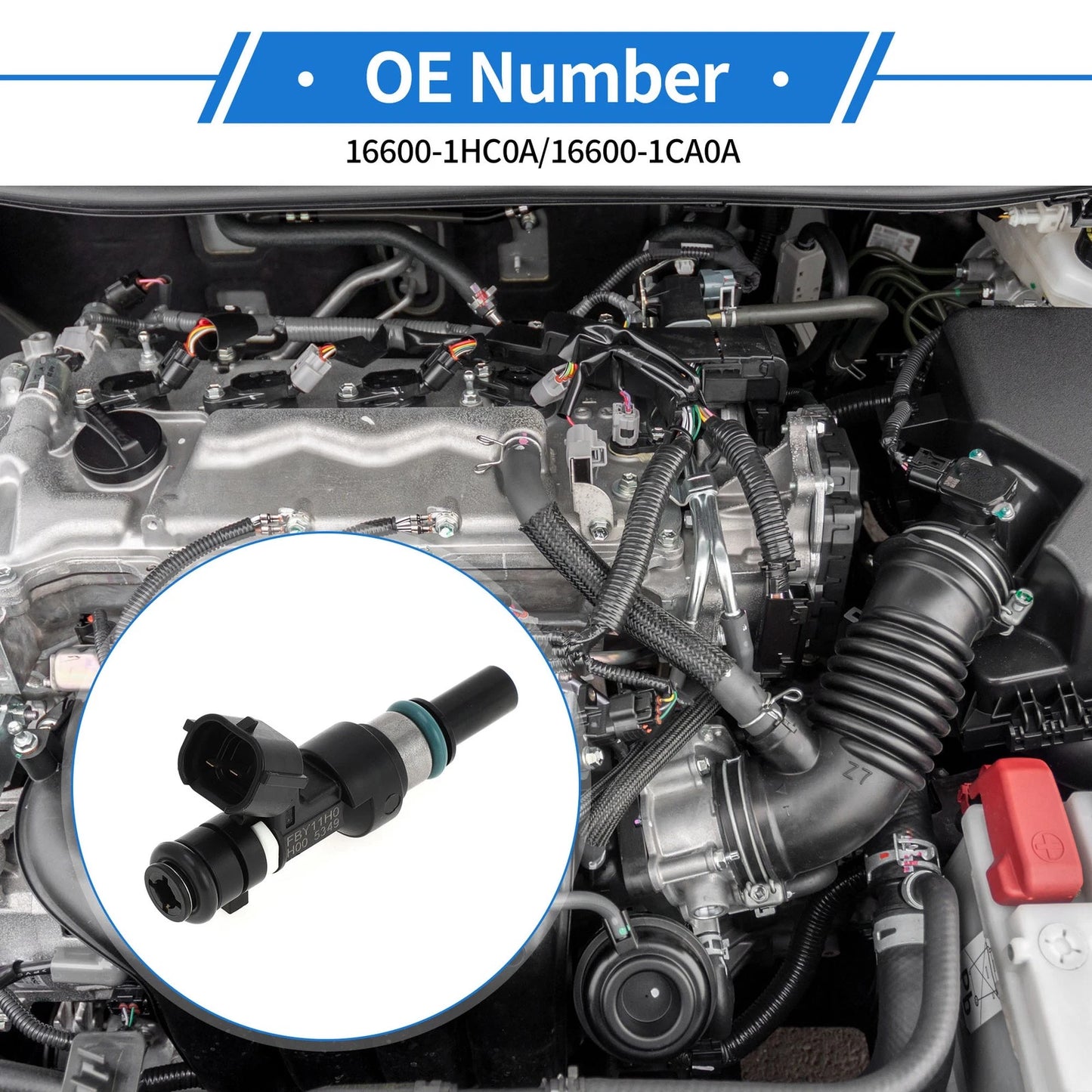 Fuel Injector 1 Pc for NISSAN Note Hatchback E12 1.2 (2013) Black