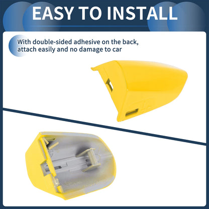 Front Left Door Handle Cover for Ford Mustang (2015-2020) ABS Yellow 1 Pc
