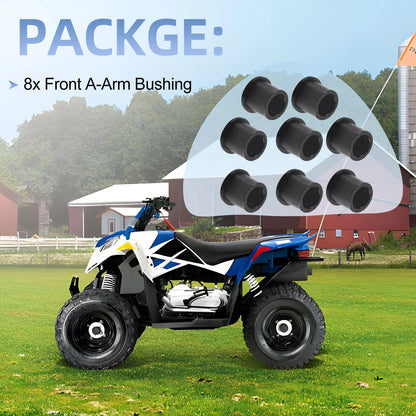 8Pcs Front A-Arm Bushing Set for Polaris RZR