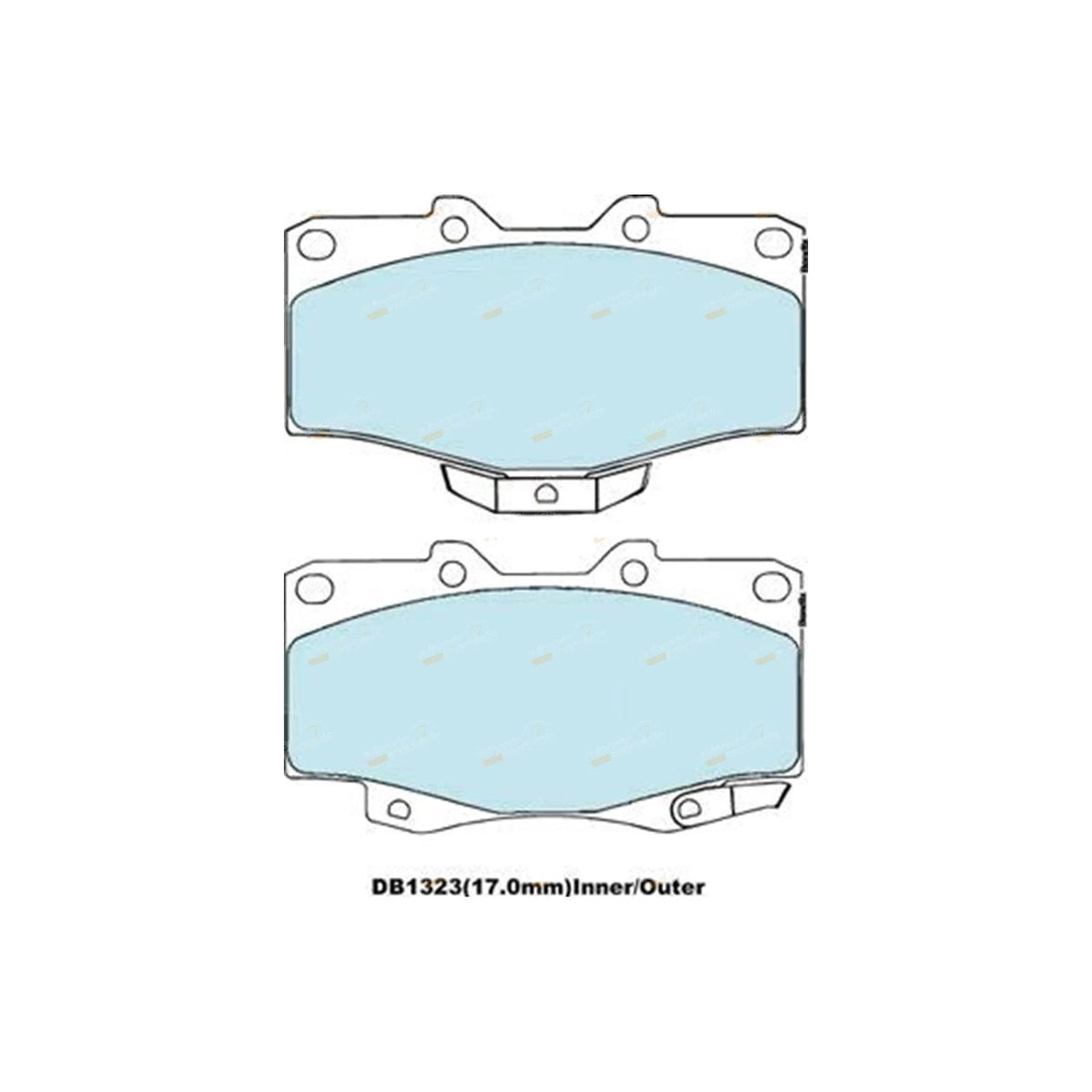 Front Slotted Disc Brake Rotors + Pads for Toyota Prado (1996-2002)