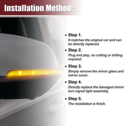 Right Side Mirror Turn Signal Light for Chrysler Dodge