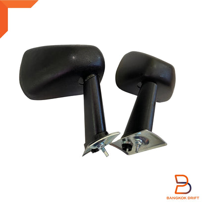 Black Side Fender Wing Mirrors for Toyota Hilux Ute Pickup (78-83)