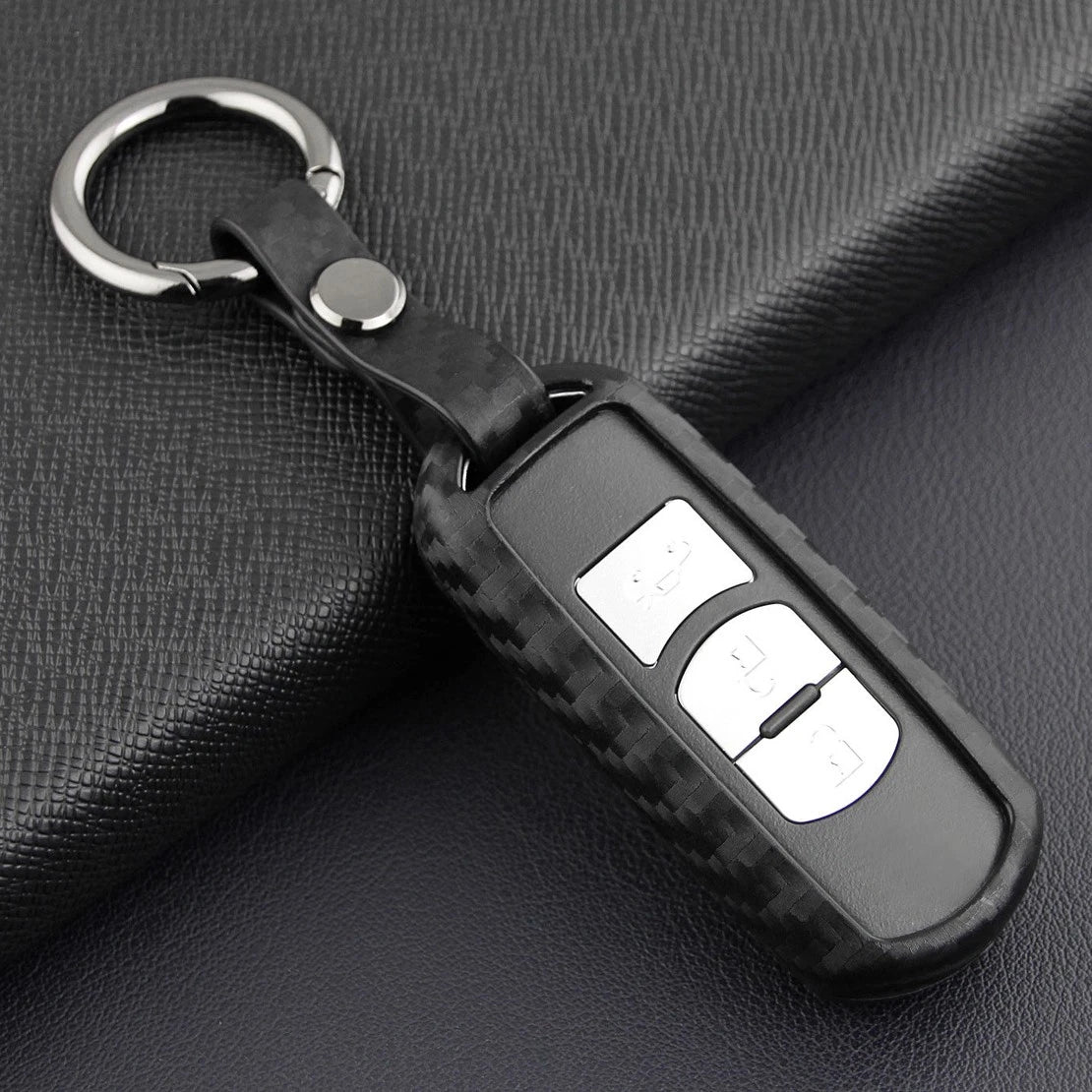 Car Key Bag Keychain Sleeve Pouch for Mazda CX-3, CX-5, MX-5 (2016-2023)