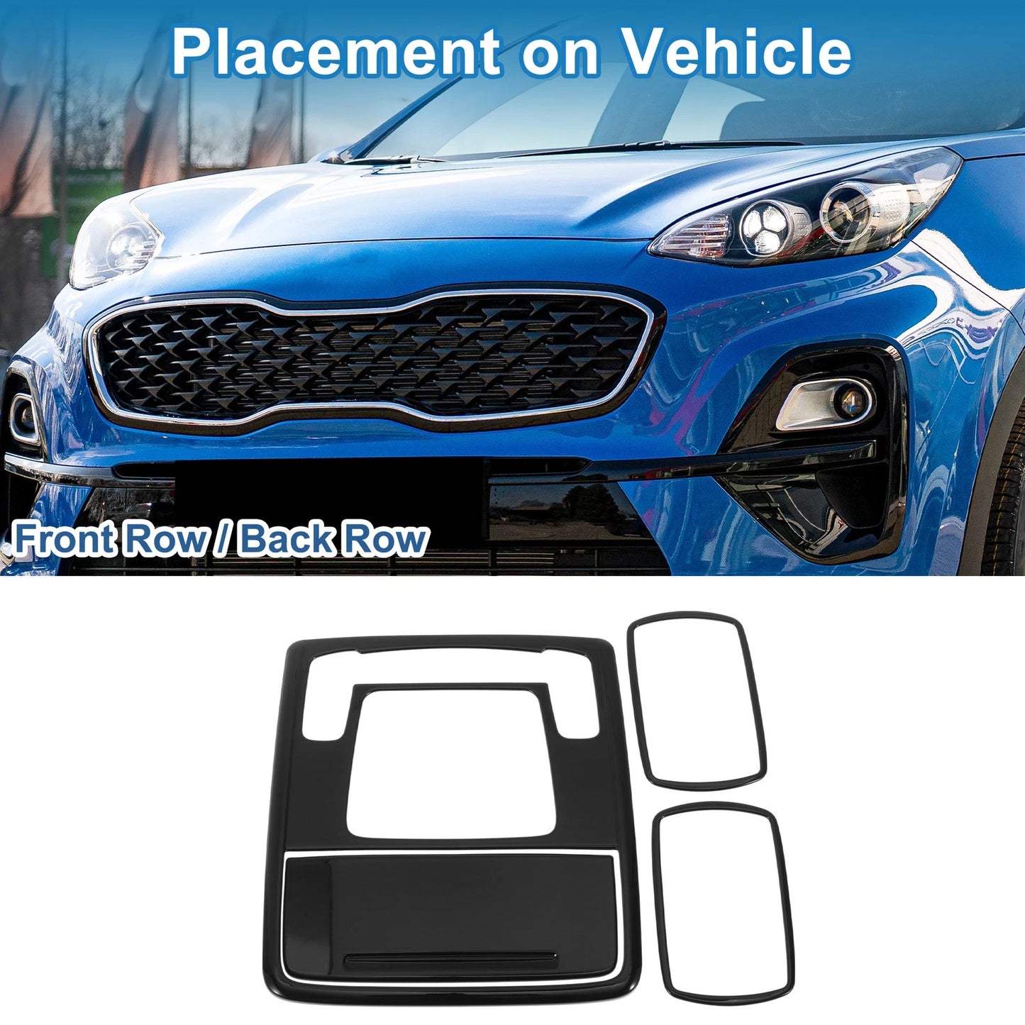 Light Trim Bezel for Honda Stepwgn 2023 Black
