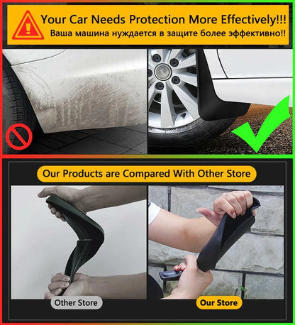 4Pcs Mud Flaps Splash Guard Mudguard Fender for Toyota Corolla (2014–2017)