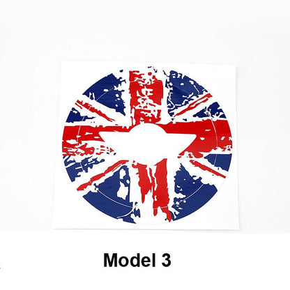 Union Jack Car Steering Wheel Sticker Logo Decal Fit For Mini Cooper F55 F56 F60