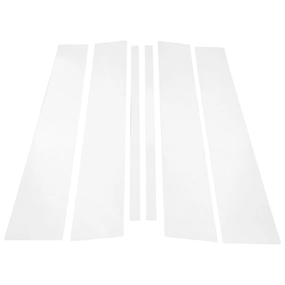 6 Pcs Door Pillar Window Trim for Honda Ridgeline (2009-2015) Chrome Silver