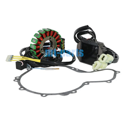 Stator Coil, Regulator Rectifier, Gasket for Polaris Predator 500, Outlaw 500 (2006-2007)