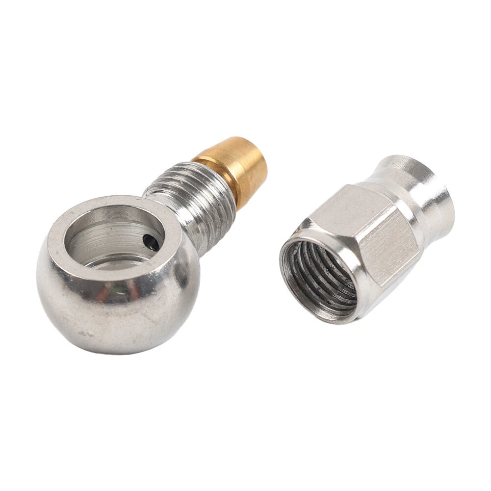 10.2mm Stainless Steel AN-3 Eye Banjo Hose Ends for Motorcycle Brake Fittings