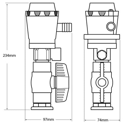 Live Bait Pump Baitwell Kit for Fishing Boats 12V