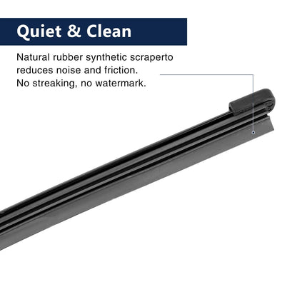 350mm 14" Rear Windshield Wiper Blade Arm Set for Volvo V90 (2016-2020)