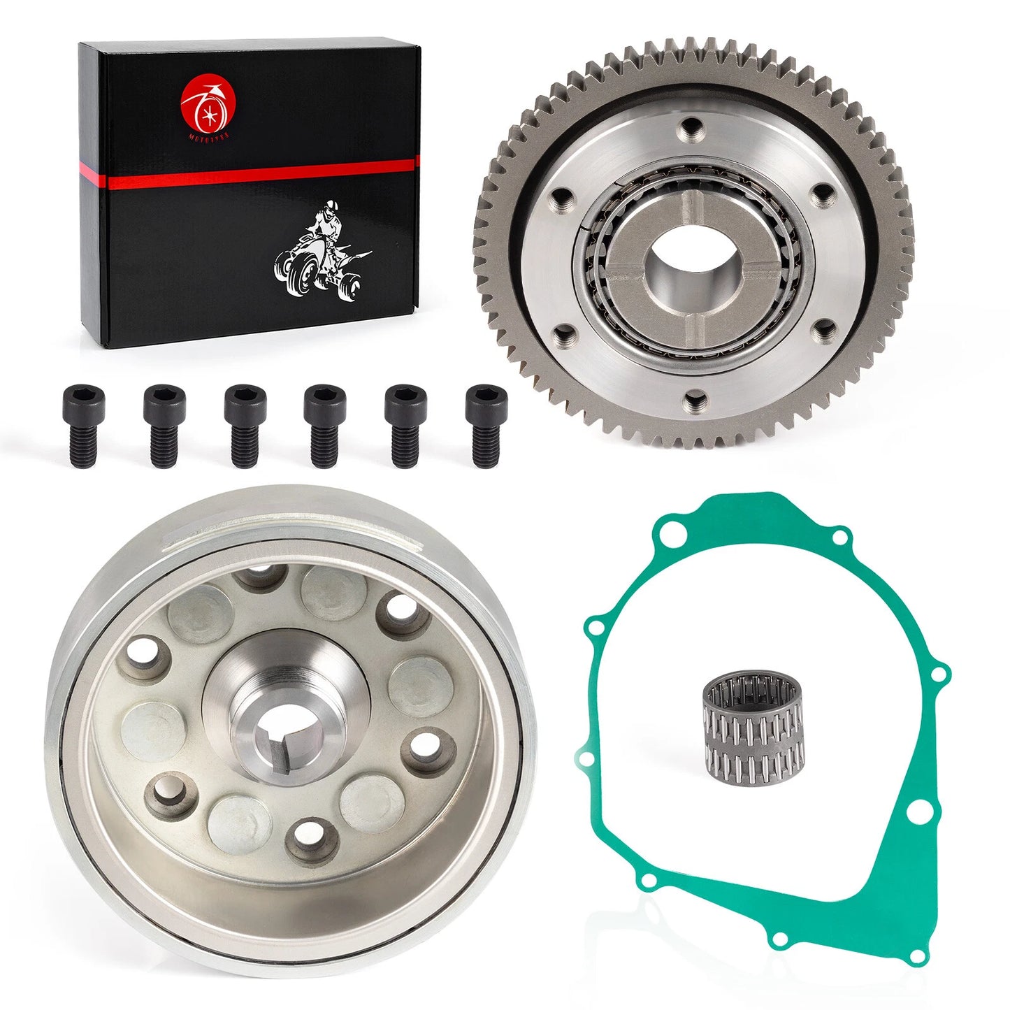 Starter One Way Clutch w/ Flywheel for Yamaha Warrior 350 1990-2001 YFM350