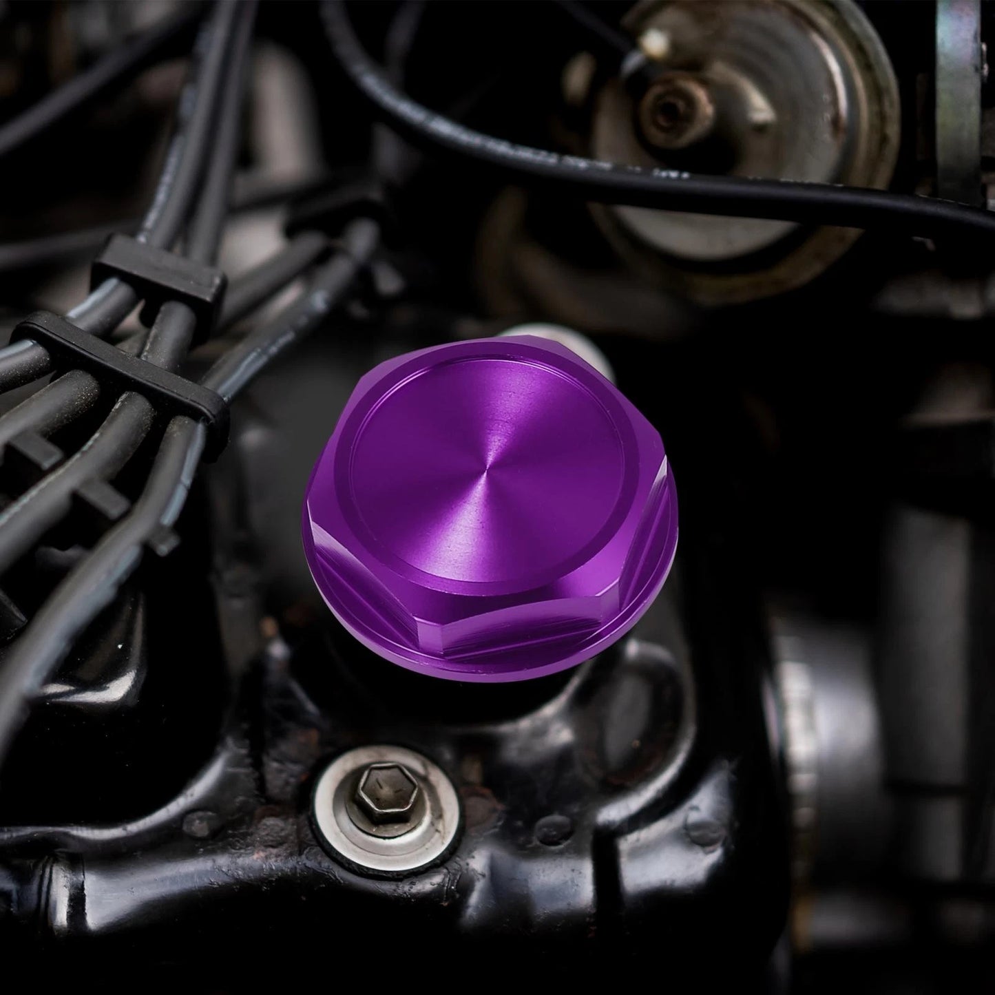 Purple Aluminum Alloy Gas Engine Oil Filler Cap Plug Cover for Toyota RAV4