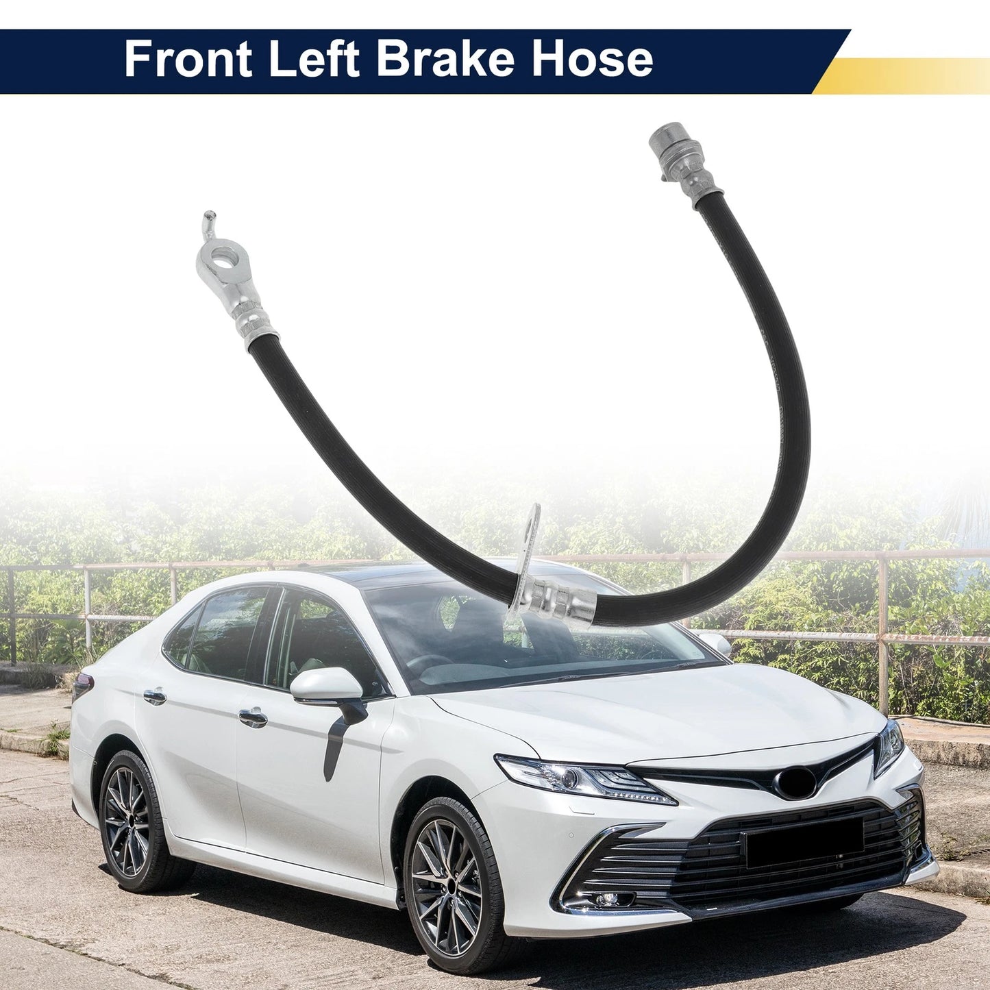 Front Left Brake Hydraulic Hose for Toyota Camry (2017–2019)