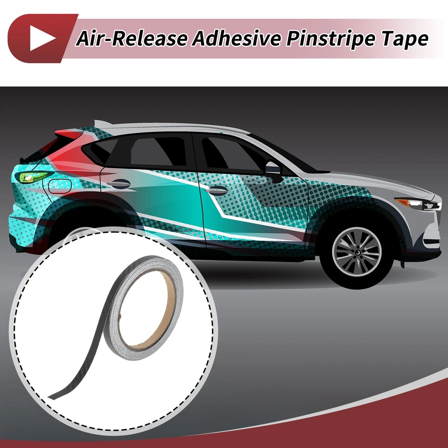Pinstripe Tape 10mmx10m / Racing Stripes DIY Stickers for Car