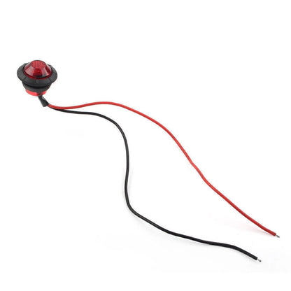 Round LED Light Front Rear Side Marker Lamp for Car Truck SUV Bus Van