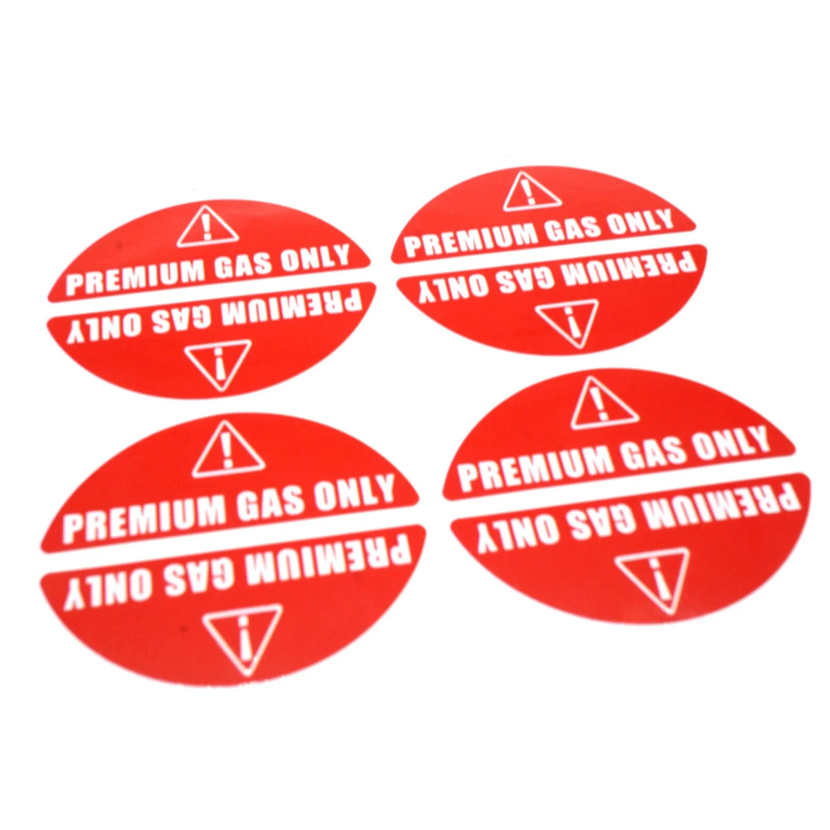 Premium Gas Only Sticker for Car Rental - Fuel Warning Label