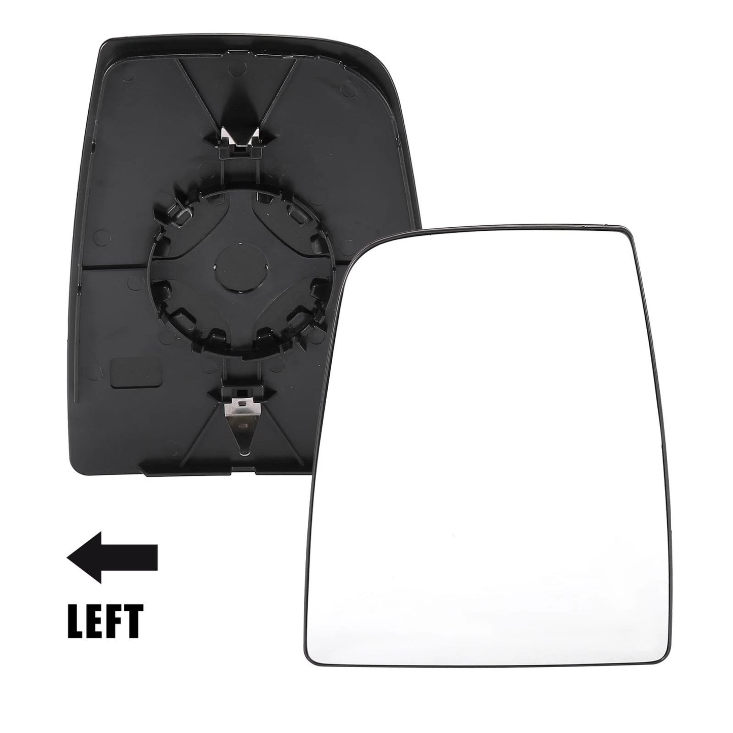 Driver Side Mirror Glass w/ Backing Plate for Ford Transit (2015-2020)