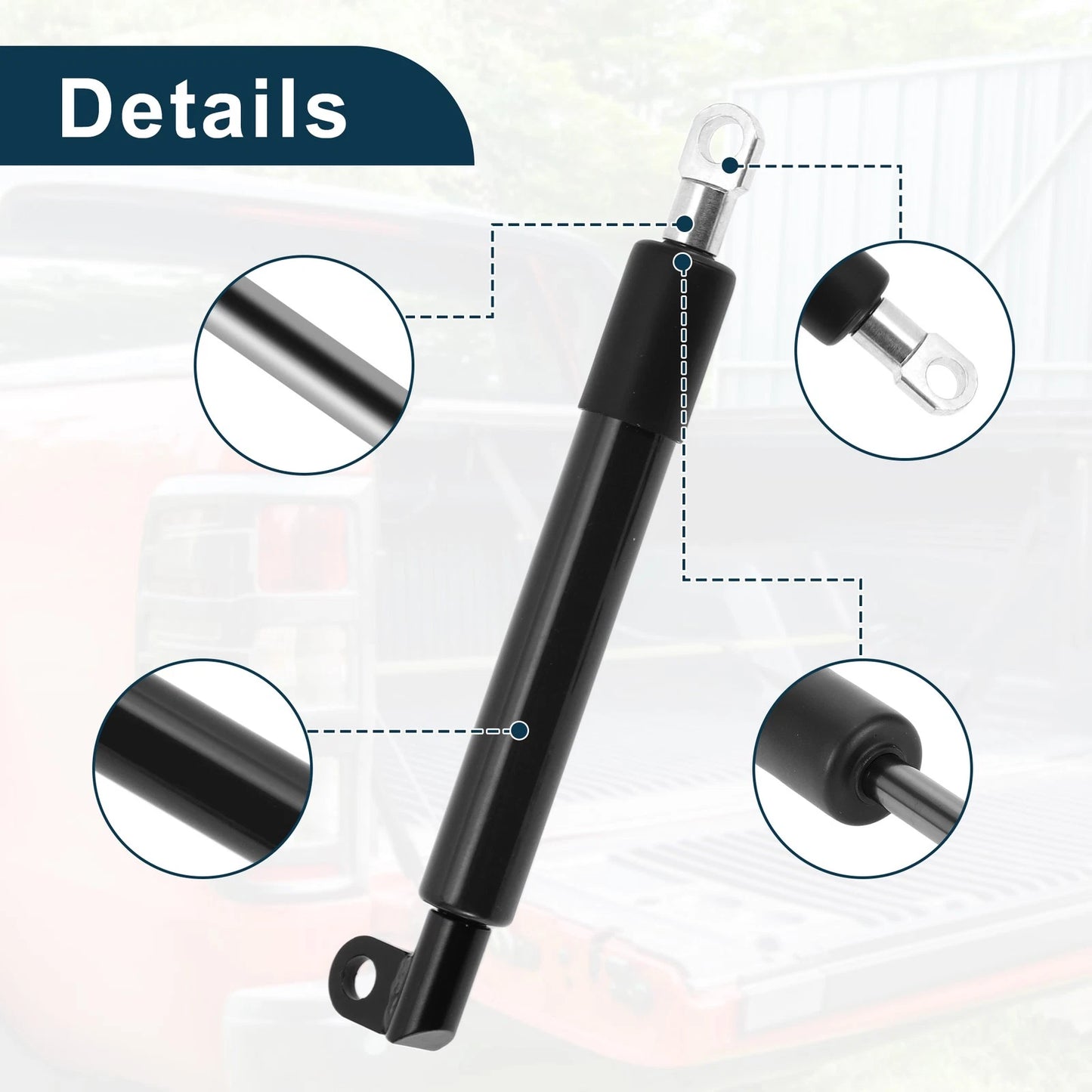 Rear Tailgate Assist for Chevrolet Silverado 1500/2500/3500 (1999-2006) Black