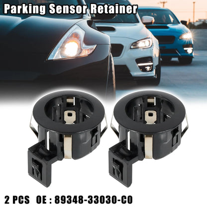 2 x Black Rear Bumper Parking Sensor Retainer for Toyota