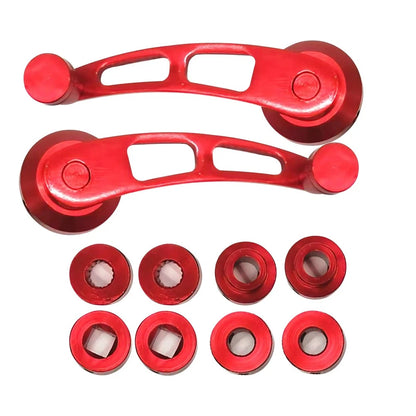 Red Hand Crank Swivel Adjust Handle for Door Window Regulator (Fits Various Models)