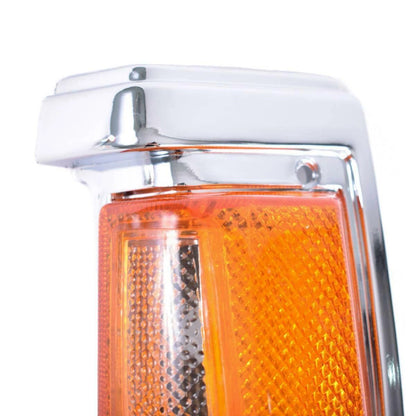 Corner Lights Indicator Lamp Chrome Pair Fits Nissan Navara D21 UTE 1986-90 D06
