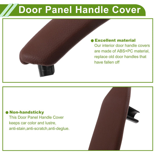 Door Panel Handle Pull Trim Cover for BMW X5 (2008 - 2013) Reddish Brown