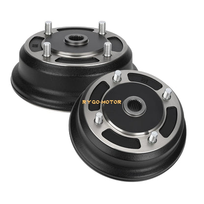2 x Front Brake Drum Hub for Kawasaki Mule 3010 4010 4000 3000 2510