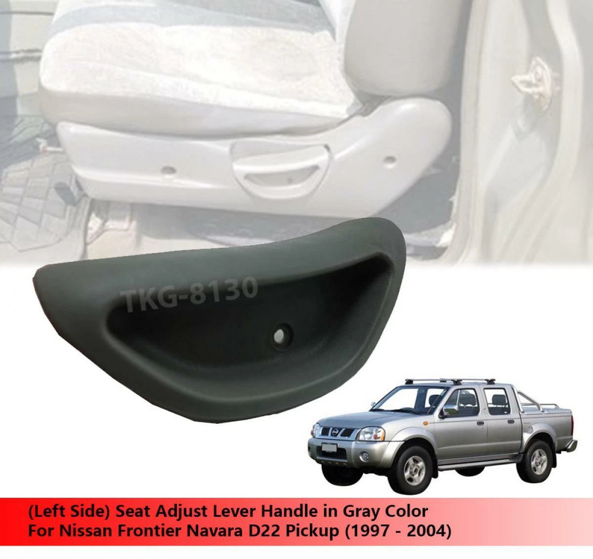 Gray Seat Adjust Handle for Nissan Frontier Navara D22 (1997-2004)