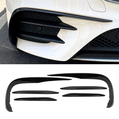 6x Front Bumper Lip Splitter Spoiler for Mercedes Benz E-Class W213 (2017-2023)