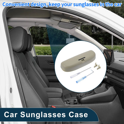 Sunglasses Case for Honda Civic 2016-2021 Eyeglasses Holder Storage Box Beige