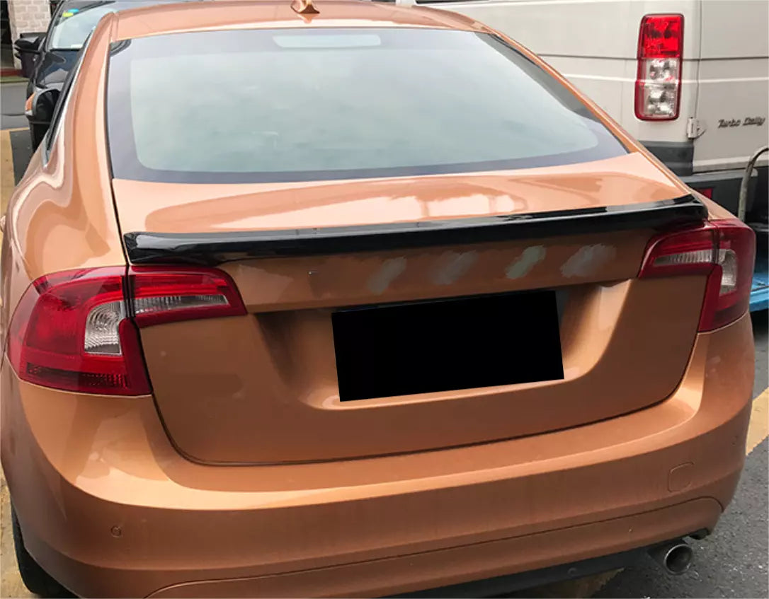 Rear Boot Spoiler Wing for Volvo S60 Sedan Glossy Black (2011-2019)