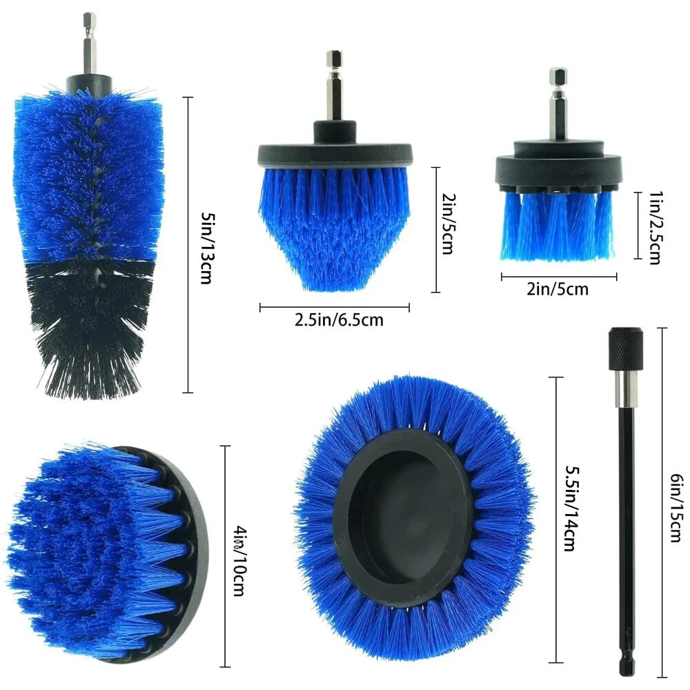 7 Pcs Drill Brush Set Power Scrubber Cleaning