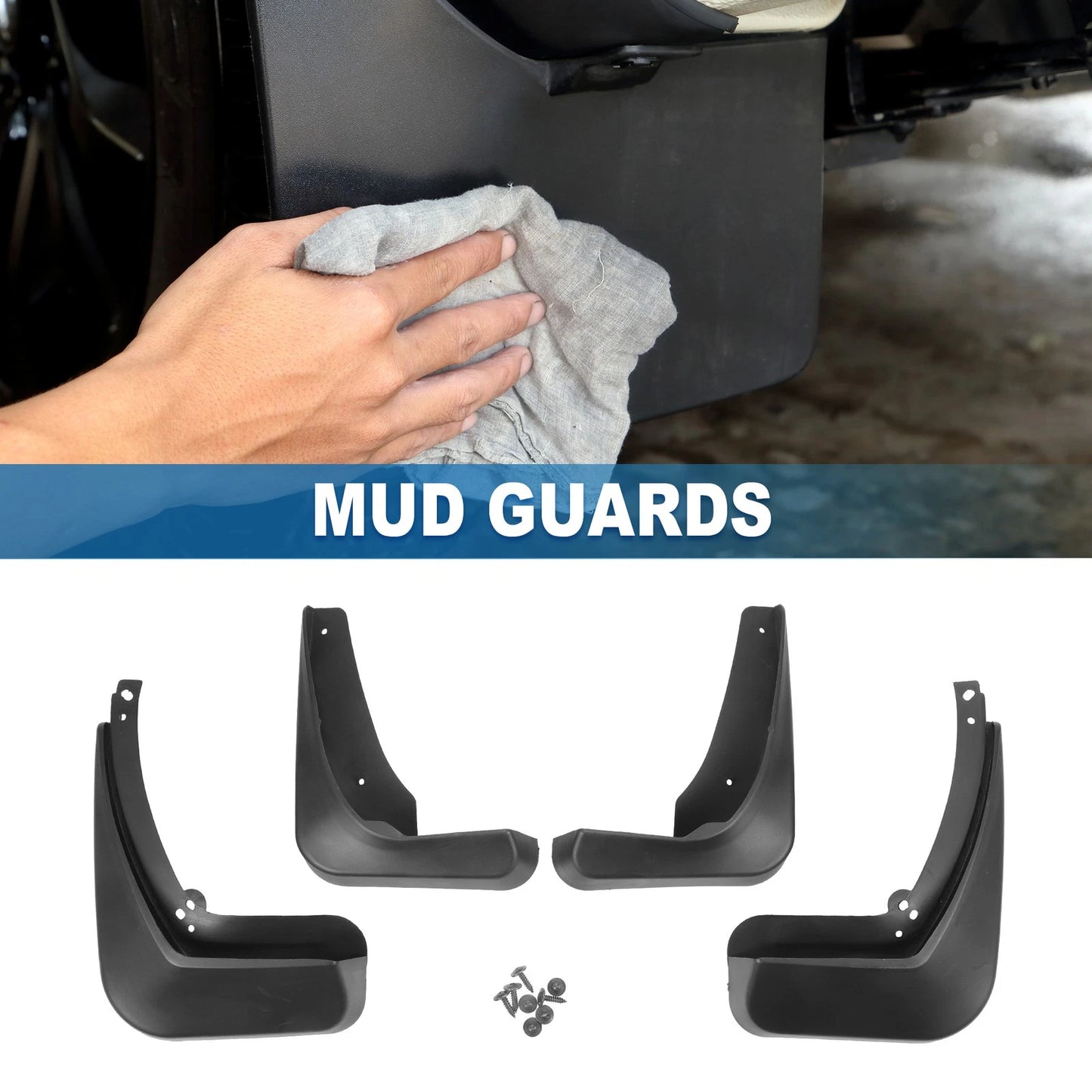Mud Flap Splash Guard Front & Rear for Buick Regal Sedan (2011–2017)