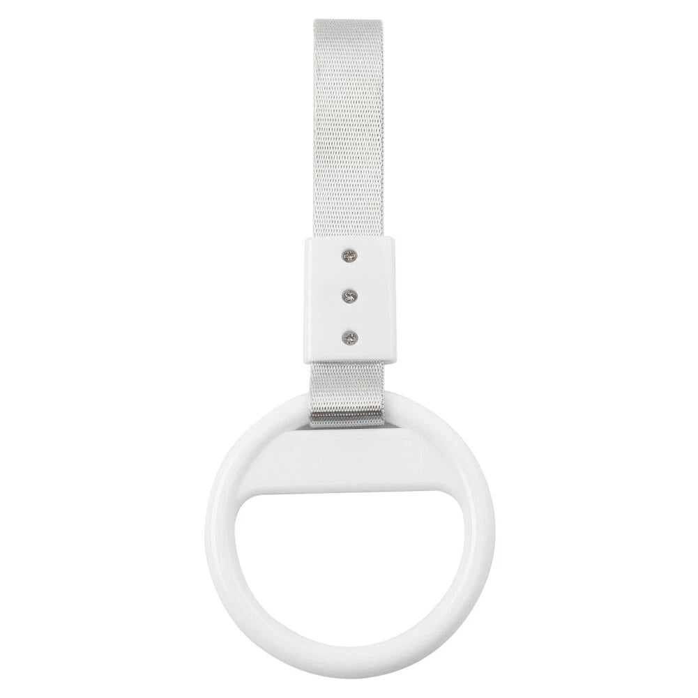 Silver & White Ring Train Bus Handle Strap Charm Tool - 1 PC