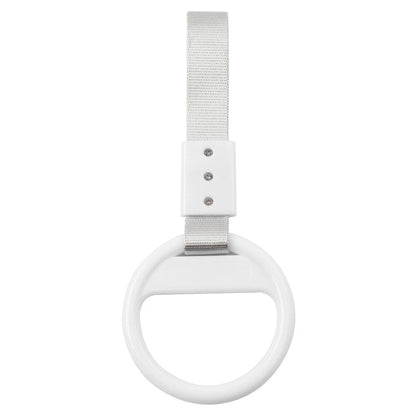Silver & White Ring Train Bus Handle Strap Charm Tool - 1 PC