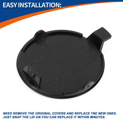 Bumper Tow Hook Cover for BMW 2 Series (2014-2021) Unpainted