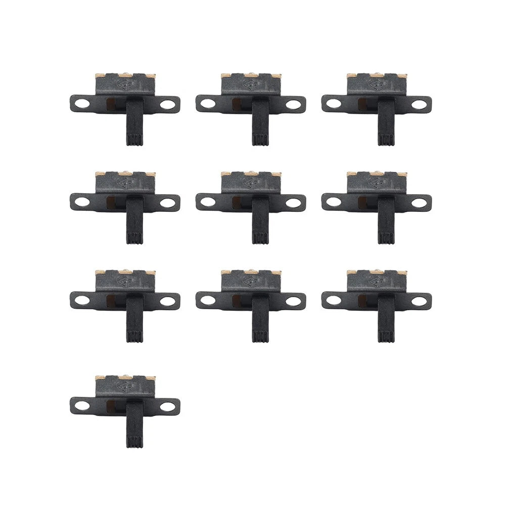 10 x Mini Vertical Slide Switch for PCB Panel - 2 Position On/Off SPDT