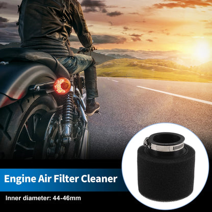 Air Filter / 44-46 mm / Universal Rubber Foam Black for Motorcycle