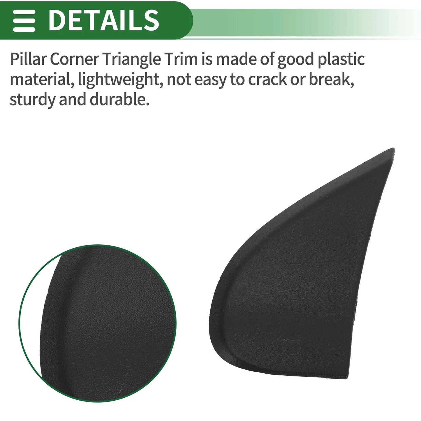 Front Left Pillar Corner Triangle Trim for Dodge Journey (2009 - 2020)