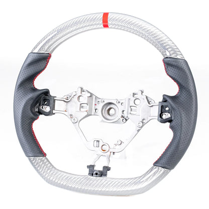 Steering Wheel for Toyota 86, Subaru BRZ (2017-2021) - Custom Silver Carbon
