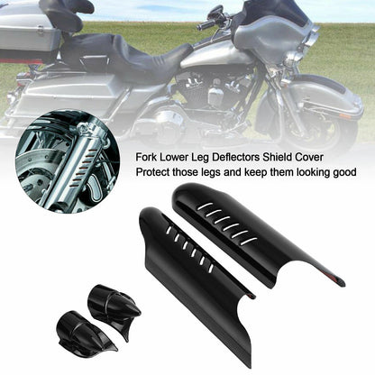 Lower Leg Deflectors Shield Covers for Harley Touring Electra Glide FLHT (2000-2013)
