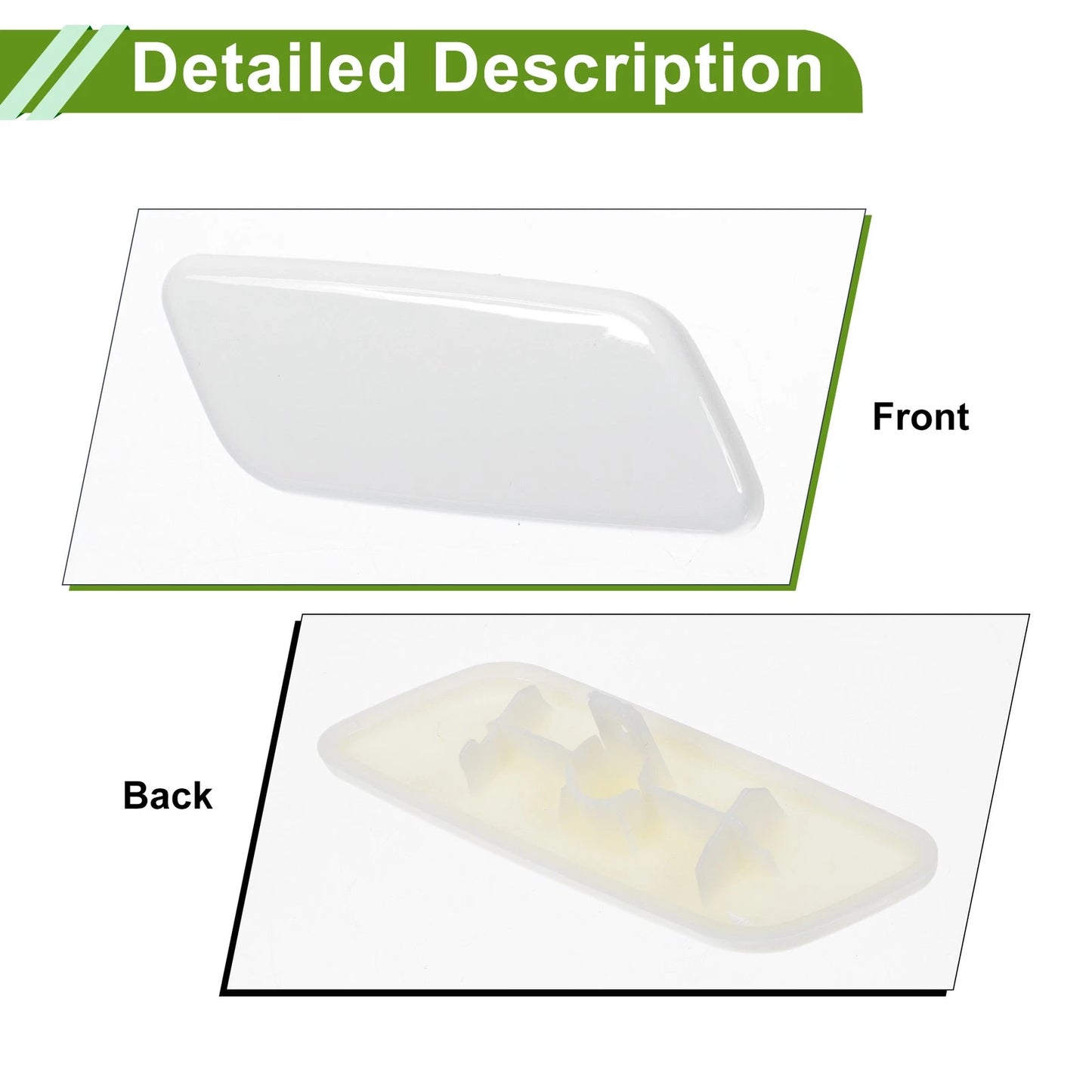 Front Right Washer Nozzle Cover for Toyota Prado (2012-2015) White