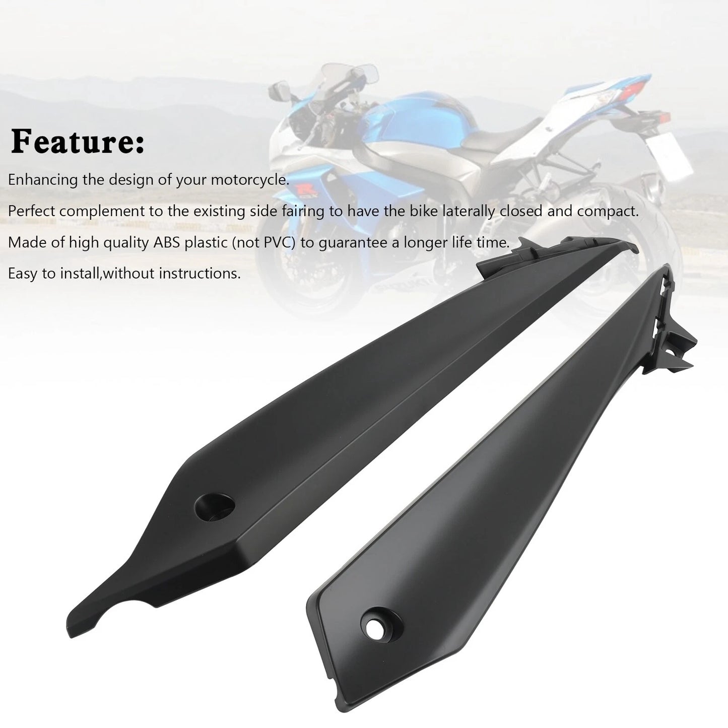 Rear Lower Side Fairing for Suzuki GSX-S 1000 (2015-2020) Matte Black