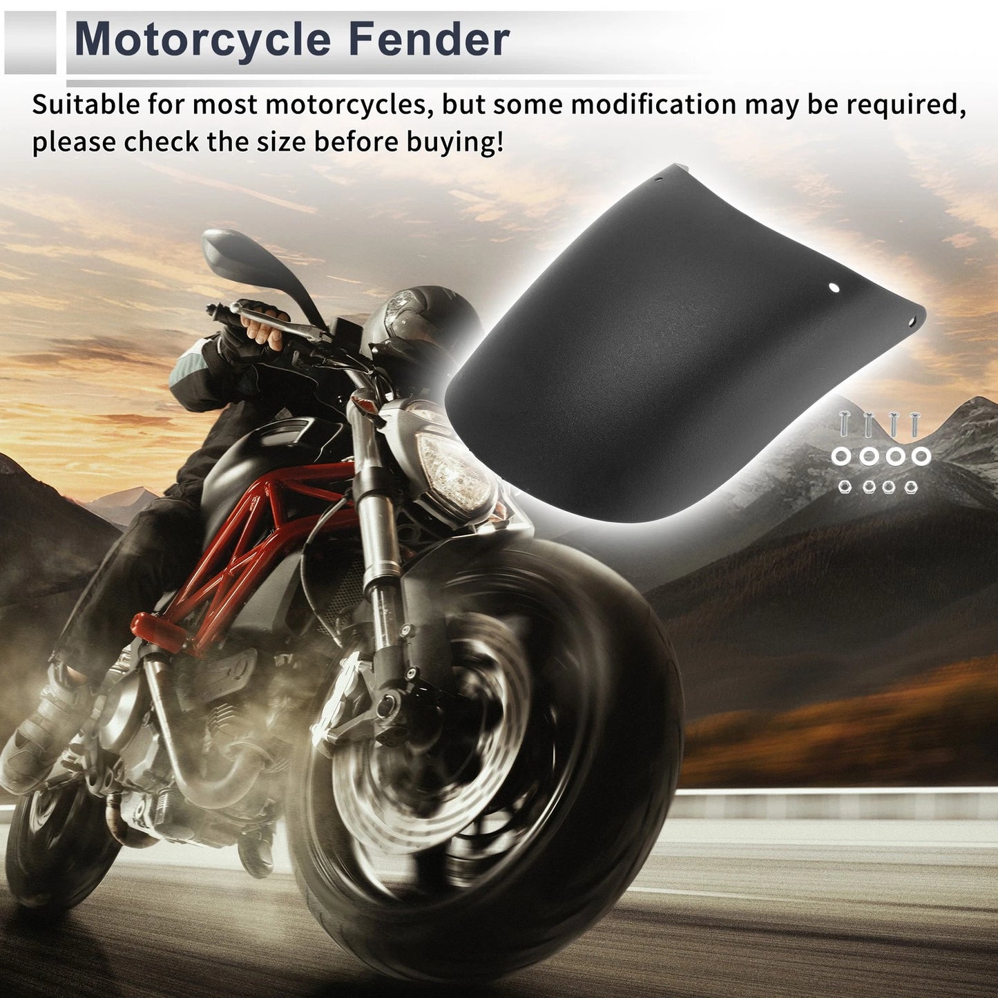 Plastic Motorcycle Fender Front 1 Set Fender Front for Motorcycle