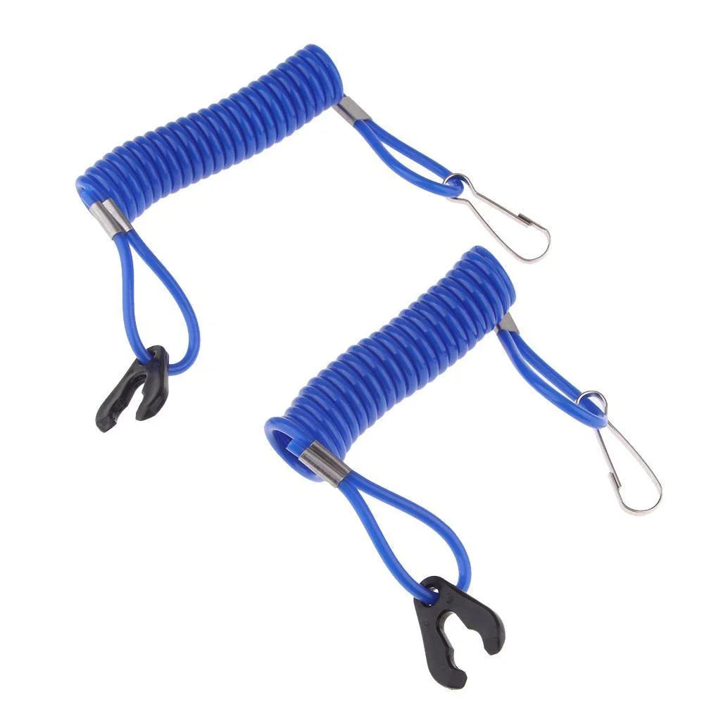 2pcs Kill Stop Switch Safety Lanyard for Yamaha Outboard Engine