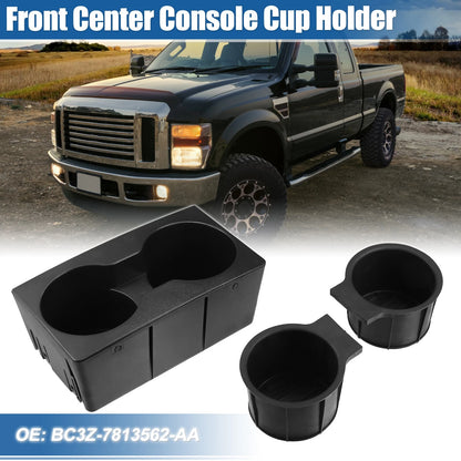 Front Center Console Cup Holder Insert for Ford F250 F350 (2011-2016)
